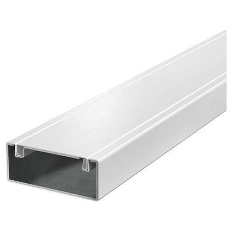 OBO Bettermann Goulotte d'installation Métal avec tissu de protection incendie 40x100x2000 Acier revêtement poudre blanc pur RAL ..., 7218006