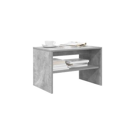 Meuble TV gris béton 60x40x40 bois d'ingénierie (1/5)