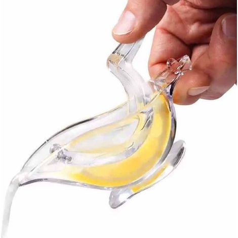 Kreative Mini-Zitronenpresse aus Acryl, transparente manuelle Zitruspresse für Getränke und Früchte, Formen (1/5)