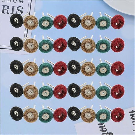 40 disques de polissage en nylon durable pour outil rotatif (1/5)