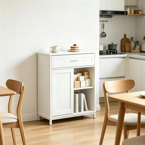 Armoire salle de bain style nordique, placard cuisine, buffet cuisine, meuble salon, vendu seul (1/4)