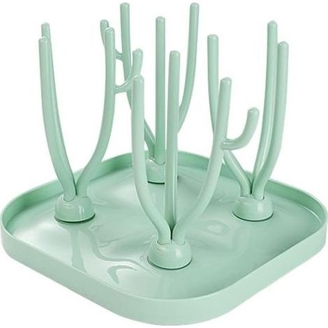 Flaschentrockenständer, Flaschentrockner in Baumform, Flaschentrockner, hygienisch und sauber (Grün) (1/5)