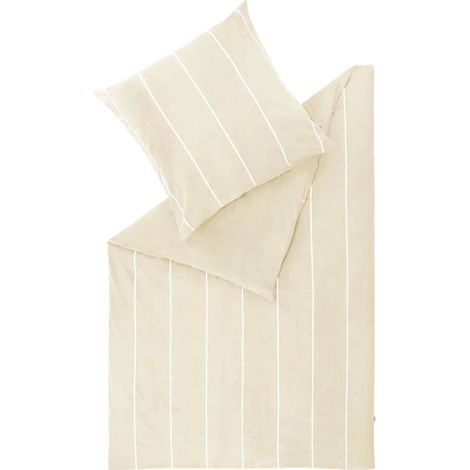 ESPRIT Winter Bettwäsche FLANELL - 1 Stück 155x220 cm, Creme