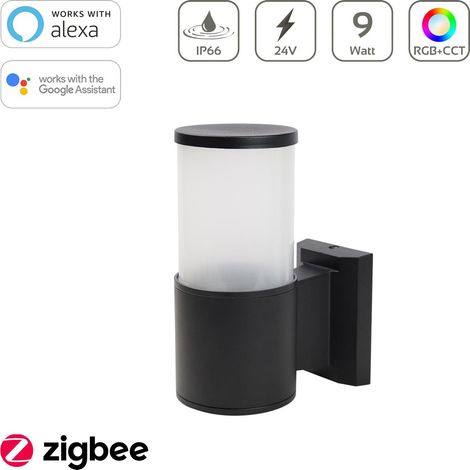 MiBoxer Wandlampe rund 9W 24V RGB+CCT Zigbee WA5-09R-ZL