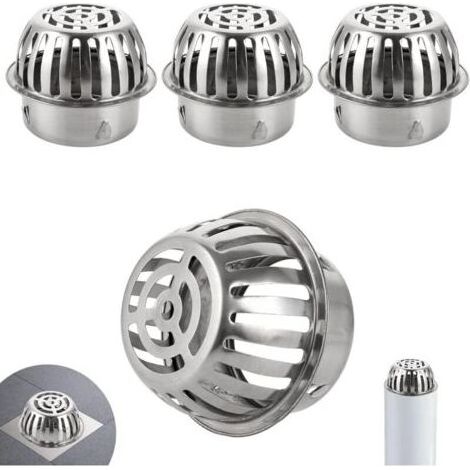 4 Pièces Protège Gouttière, Robustes et Faciles à Utiliser, Crapaudine de Gouttière, Évite le Blocage des Tuyaux, Grille Gouttière Anti Feuilles, pour Filtrer et Bloquer les Feuilles (1/4)