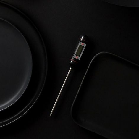 Thermomètre Digital - Cook Concept - Ustensile De Cuisine - Noir Et Rouge (1/4)