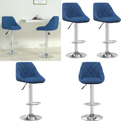Tabourets de bar lot de 2 bleu velours - Tabouret De Bar - Chaise De Comptoir - Fauteuil De Bar - Meuble De Salon - Mobilier Moderne - Home & Living (1/5)