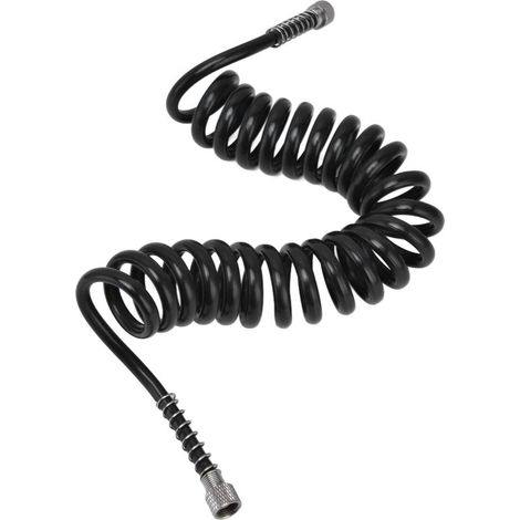 Tuyau d'air en polyuréthane enroulé avec raccords filetés femelles G1/8 pour aérographe (1/5)