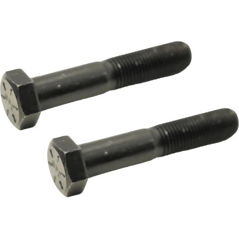 2pcs vis lame tondeuse Ø9.5mm (3/8" 24 UNF) longueur 51mm (2") Grade 8 SAE, vis lame pour honda GCV160 Castelgarden 12735698/0 Snapper 9-0167 Stiga 9987-5251-12 Bestgreen Alpina (1/5)