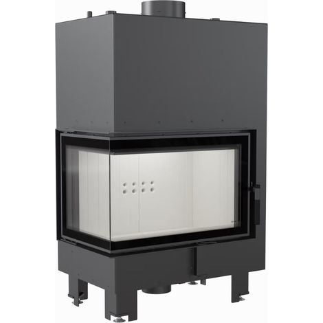 Kratki Wasserführender Kamineinsatz MBM links 12 kW Ø 180 Türfeder Hausheizung (1/5)