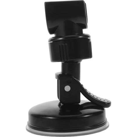 Support de douchette à ventouse MAGICLULU, en plastique noir, réglable, sans perçage. (1/5)