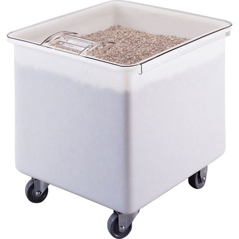 Bac à ingrédient avec couvercle plat - 61 x 56 x 58.5 cm - Blanc - Cambro