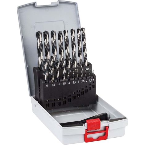 Coffret professionnel de 19 forets hélicoïdaux PointTeQ HSS (acier rapide) (pour métaux, emballage ProBox, accessoire pour perceuse-visseuse) (1/4)