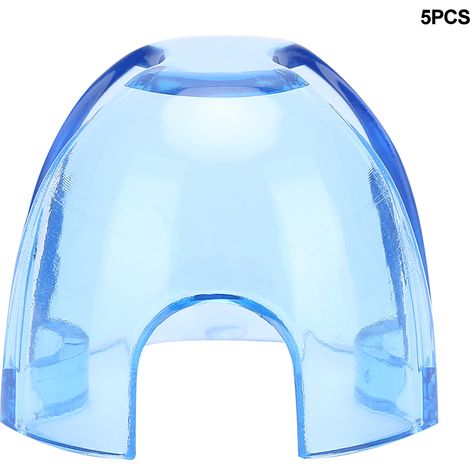 5-teiliges Set aus durchsichtigen, blauen Mundretraktoren für Kieferorthopädie und Zahnpflege (1/5)