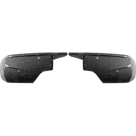 Außenspiegelkappe aus Carbonfaser / Schwarz für BMW E46 E39 4-Türer 325i 330i 525i 530i 540i 1998 1999 2000 2001 2002-2005--carbon fiber1
