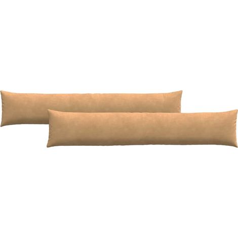 Maison Exclusive - Coussins de canapé 2 pcs Marron 200 x 40 cm