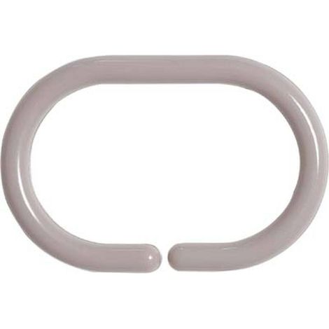Set von 12 duschringen pp - taupe - Tendance