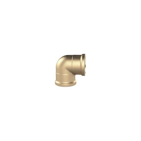 Riegler Winkelstück, 90°, innen/innen, G11/2, Druck 16 bar, Messing blank (1/2)