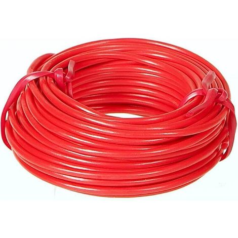 Fil électrique souple 4 mm² rouge – Longueur 10 m – Isolé en PVC pour usage sécurisé – Pour installations électriques professionnelles