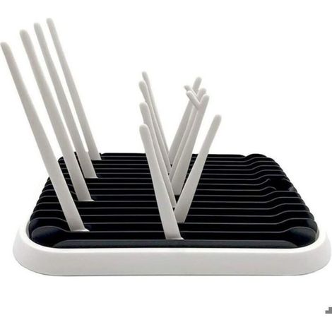 Séchoir à Bouteilles - - Modèle standard - Noir et blanc - Rack de séchage - Pour bouteilles