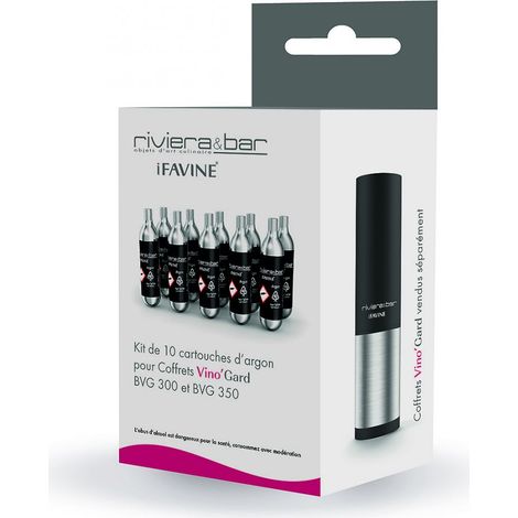 Kit 10 cartouches d'Argon BVA310 - Riviera-et-Bar