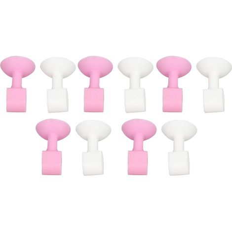 10 Pièces Support Porte Lave-linge Rose et Blanc en Caoutchouc, Empêche l'Humidité et les Mauvaises Odeurs, Support pour Séchage Optimal (1/5)