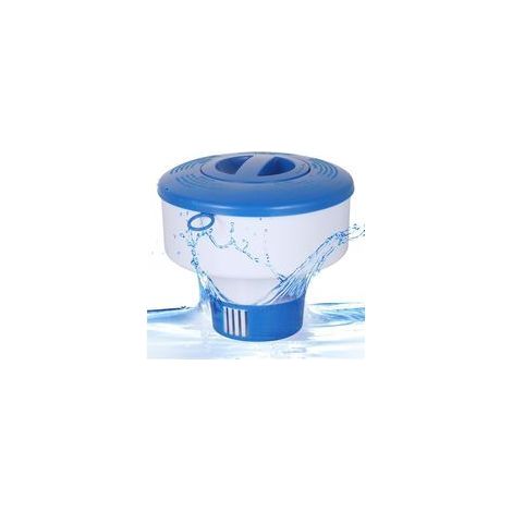 Distributeur de chlore flottant pour piscines, distributeur de pastilles ou de granulés de chlore, flotteur chimique pour piscine, diffuseur de chlore (sans chlore) (1/5)