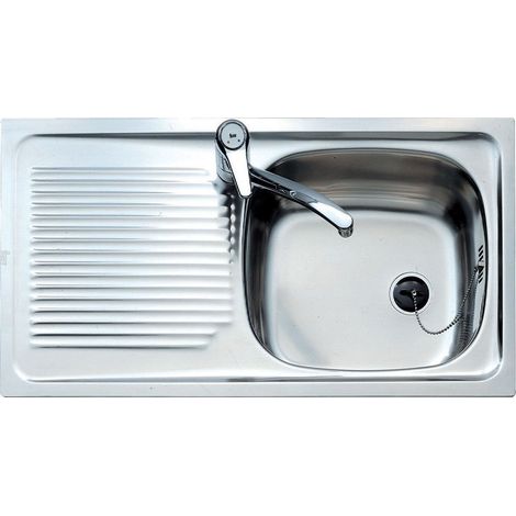 Evier encastré 1 cuve et égouttoir 80x44 TEKA - 10103010 (1/2)