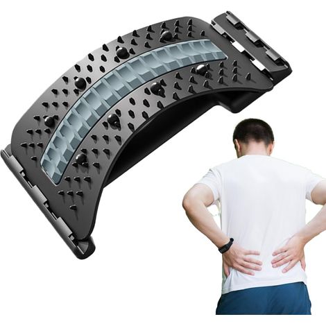 Lendenwirbelstützplatte – verstellbares magnetisches Fitnessgerät für Rückendehnung, Muskeltraining, Wirbelsäulenpflege, Gleichgewicht, Haltungskorrektur, bequeme Schlafhilfe, Yoga-Entspannung und Wir
