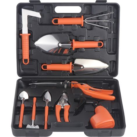 Ensemble d'outils de Jardin, D'outils de Jardinage Outils de Jardinage avec étui de Transport, Cadeaux pour Les Amateurs de Jardinage (Orange) (1/5)