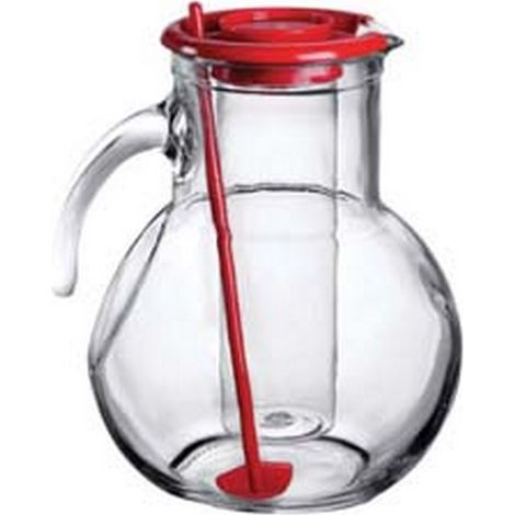 6PZ CARAFFA "KUFRA" LT.2 - LT.2 - ALTEZZA MM.215 - COLORE ROSSO