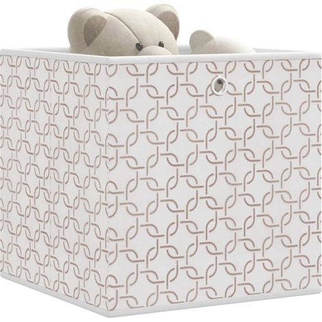 Faltboxen 10 Stk. Creme 32x32x32 cm Vlies