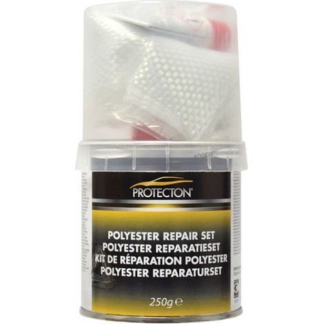 PROTECTON POLYESTER REPARATURSET 250GR - 242G RESIN 8G HARDENER