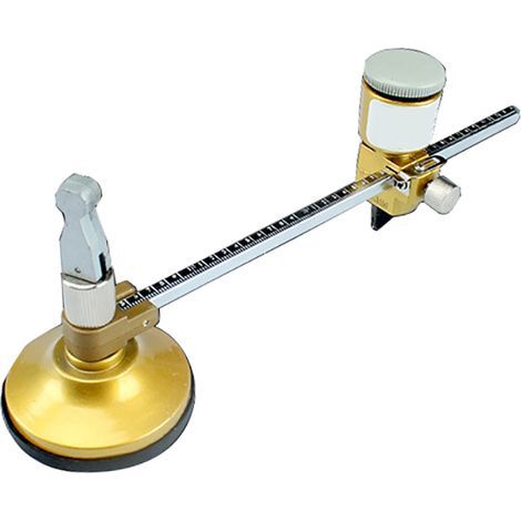 Coupe-verre circulaire robuste de 6 à 40 cm, outil de coupe de Type boussole à échelle claire réglable avec ventouse puissante (1/5)