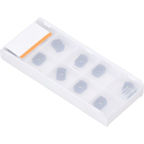 10-teiliges Set Wendeschneidplatten aus Hartmetall für Dreh- und Fräsmaschinen, CNC-Werkzeuge für Stahl und Gusseisen, BLMP0603R-M (1/5)