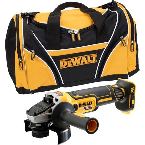 Dewalt DCG405N 18v XR Brushless Cordless 125mm Angle Grinder Bare + Tool Bag (1/3)