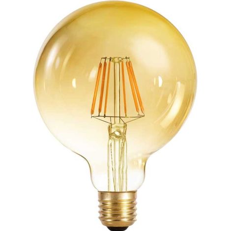 Lampadina LED G95 E27 6W 2000K Caramello (1/4)