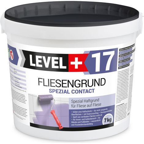 LEVEL+ Fliesengrund Haftgrund Quarzgrund Fliesengrundierung L+17 - 7KG