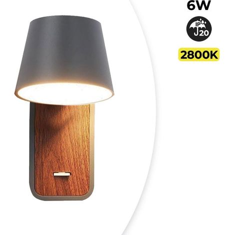 Barcelona Led – Applique murale LED orientable 6W 520 lumens – Température couleur 2700K – Aluminium blanc mat – Design scandinave compact