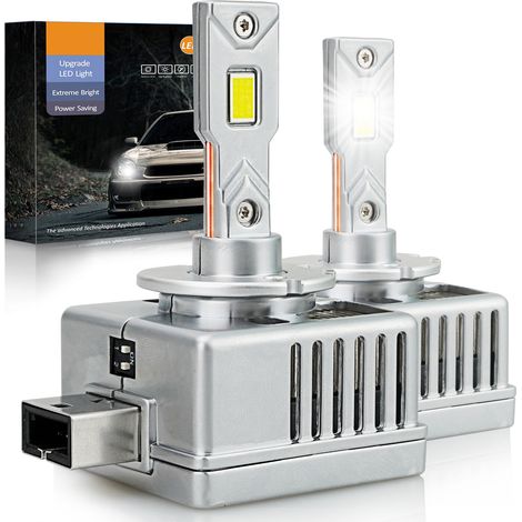 Kit Full Led Premium D1S D1R 80W 6000K 12000 Lumen 100% Canbus Piu Luminoso (1/2)