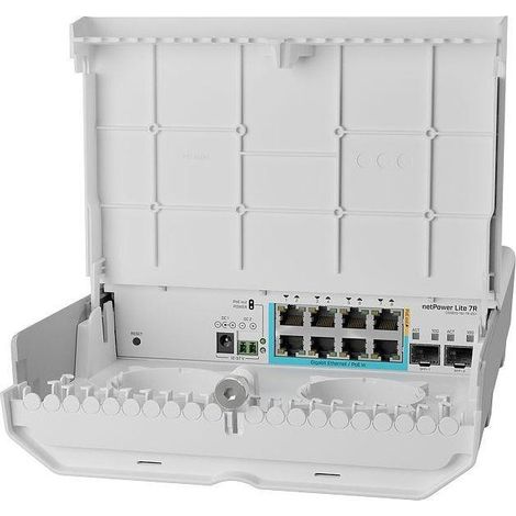 Interruptor Mikrotik Css610-1gi-7r-2s+out, Netpower, 8x Rj45 1000mb/s Poe, 2x Sfp+