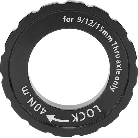 Centerlock-Sicherungsring für Fahrrad-Scheibenbremsnaben aus Aluminiumlegierung, schwarz, für Rennräder und Mountainbikes. (1/5)