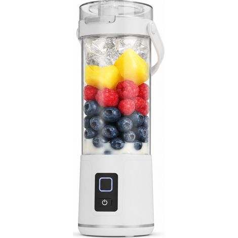 Blender portable électrique avec gobelet de voyage et écran numérique, blanc (1/5)