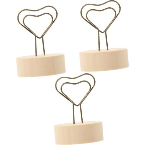 30 supports photo style cœur – clips décoratifs pour bureau, mariage, anniversaire (1/4)
