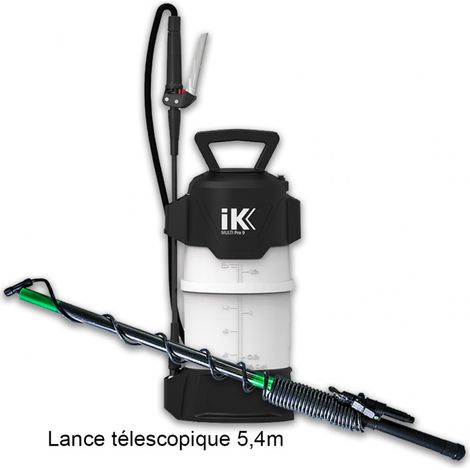 Pack pulvérisateur à pression préalable Multi Pro 9-12 – Lance télescopique 5,4m – Pression 3 bars – Capacité 6L – Pour désinfection et nettoyage – IK (1/5)
