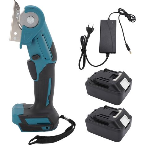 Ciseaux électriques sans fil - Coupe-carton multifonction rechargeable pour tapis, cuir et tissu - Prise UE