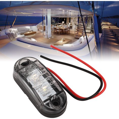 Vier 12V 2-LED-Seitenleuchten/Ambienteanzeigen für Yachten und Wohnmobile (IH-LL-2FY) (1/5)