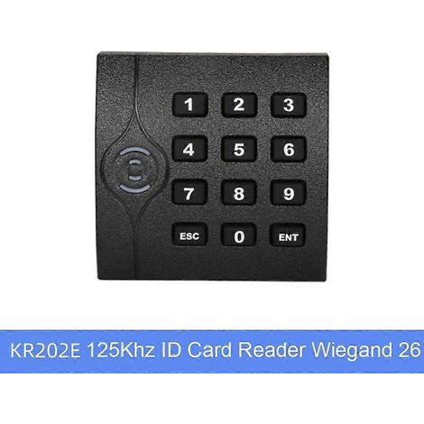 Lecteur de cartes de proximité étanche IP65 125 kHz avec clavier Wiegand 26/34 13,56 MHz pour système de contrôle d'accès KR202KR202E 125 kHz (1/5)