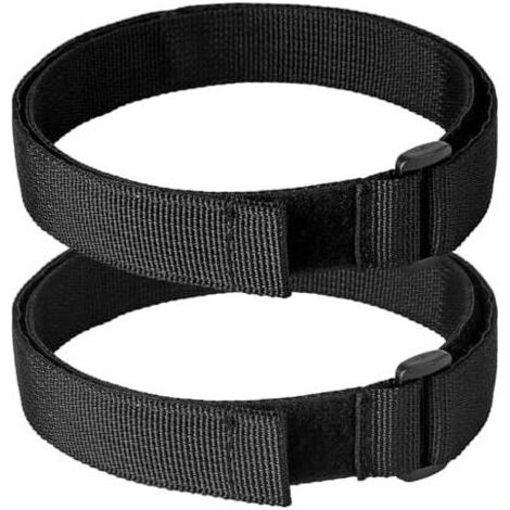 2pcs Sangles de Rangement, Sangle Adhésive Auto-Agrippante, Scratch Autocollant Double Face pour Kart Hoverboard,Noir,Nylon 75 x2.5CM A - (1/5)