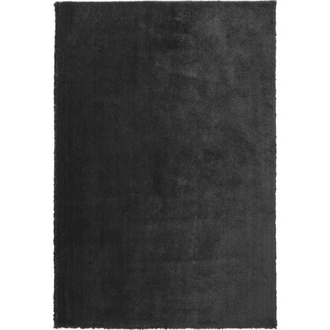 Tappeto shaggy nero 140 x 200 cm Evren